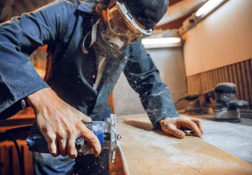 Welke machines worden gebruikt bij industriële houtbewerking?